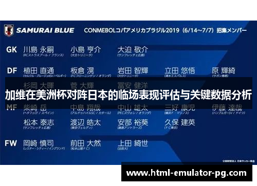 加维在美洲杯对阵日本的临场表现评估与关键数据分析